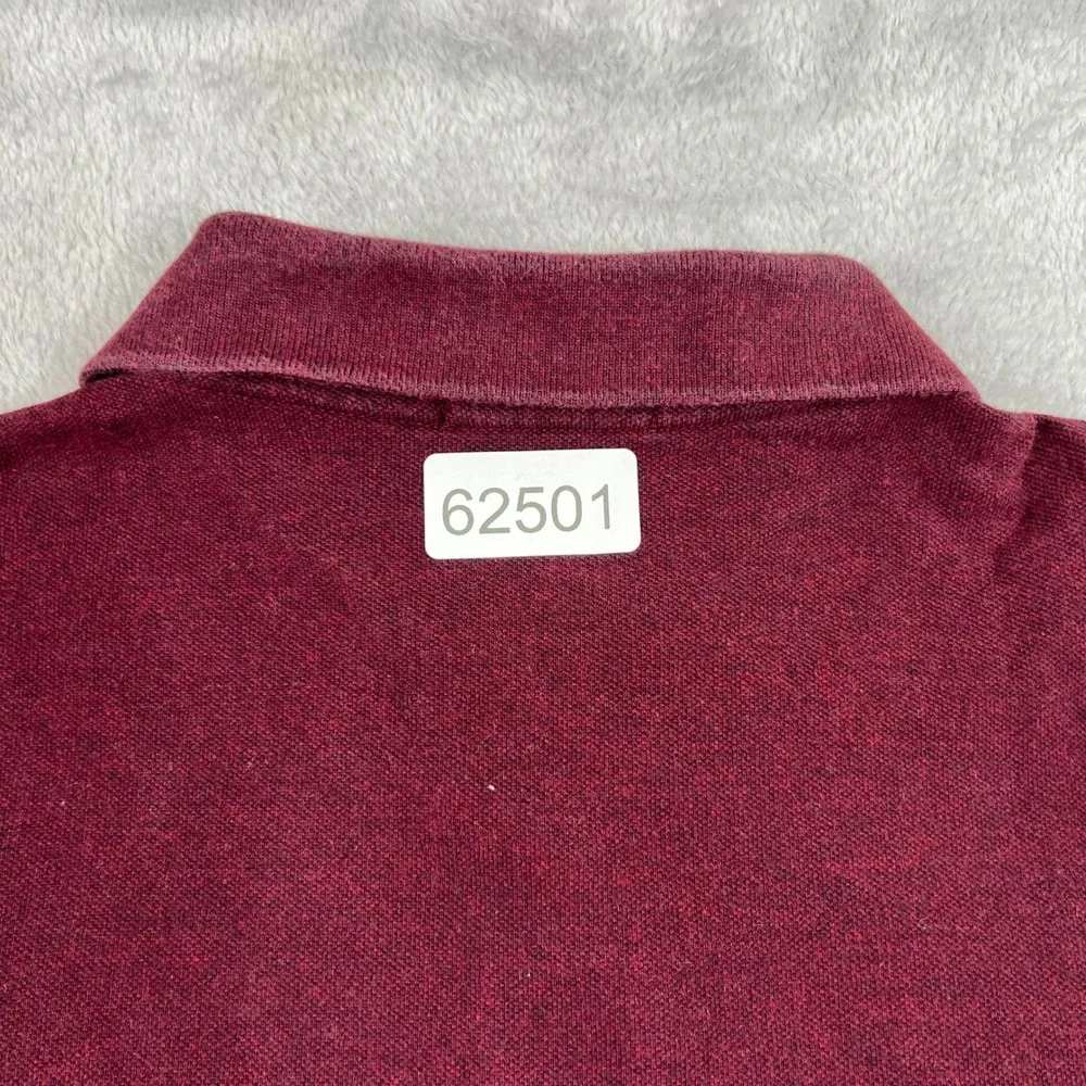 Polo Ralph Lauren Classic Fit Long Sleeve Polo M Burgundy Men Preppy Cotton